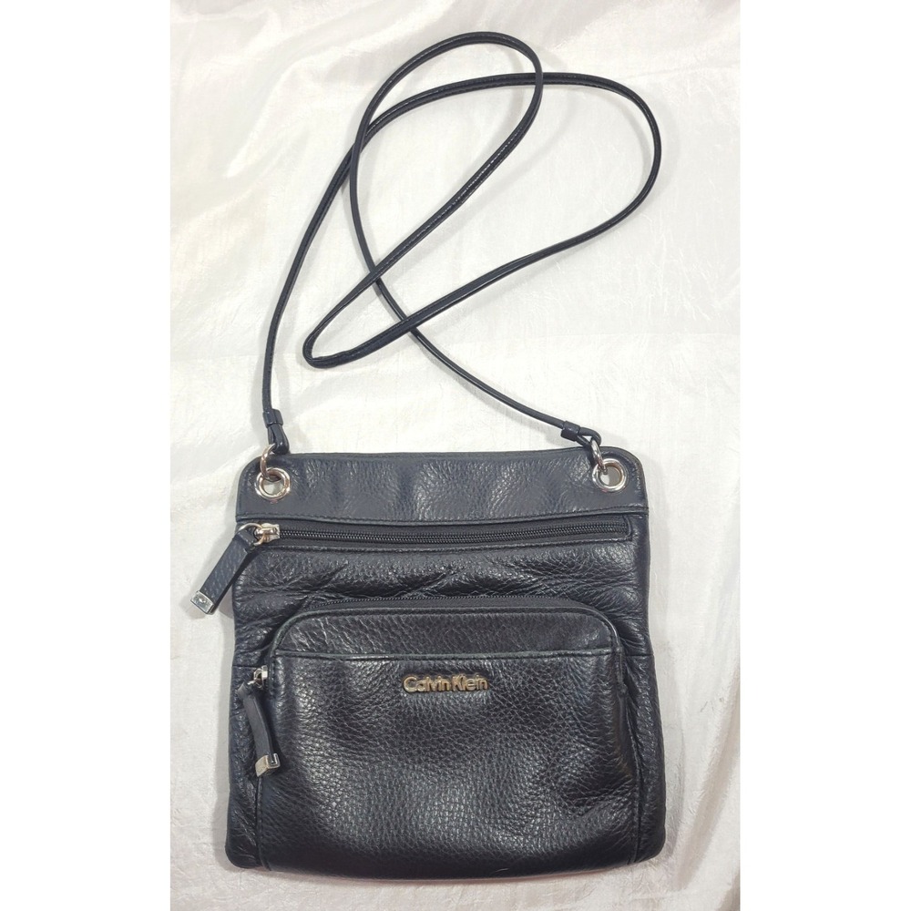 Calvin Klein Crossbody Shoulder Bag - Black - 8" x 8.5"